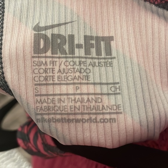 Nike Tank Top Women's Small Racerback Pink Gray Striped - Picture 6 of 8